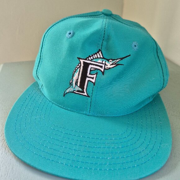 Vintage 90s Florida Marlins Hat Cap - Picture 1 of 5